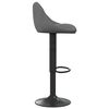 vidaXL Bar Stool Dark Grey Velvet