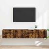 vidaXL TV Wall Cabinet 2 pcs Smoked Oak 78.5 x 31 x 29.5 cm