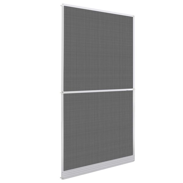 vidaXL Hinged Insect Screen Manual White and Black 120 x 240 cm