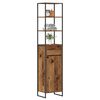 vidaXL Bathroom Cabinet Old Wood 40 x 30 x 180 cm Engineered Wood