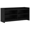 vidaXL TV Cabinet 100 x 33 x 47 cm Black Oak Engineered Wood