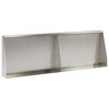 vidaXL Retaining Wall 2 pcs 60 x 12 x 40 cm Stainless Steel Silver