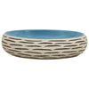 vidaXL Countertop Basin Multicolour Oval 59x40x15 cm Ceramic