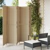 vidaXL Room Divider 5 Panels Beige Poly Rattan