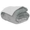 vidaXL Throw Blanket Grey 220 x 240 cm Fleece