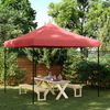 vidaXL Foldable Party Tent Pop-Up Burgundy 292x292x315 cm