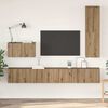 vidaXL Wall TV Cabinet Wall-mounted 4 pcs Artisan Oak Engineered Wood