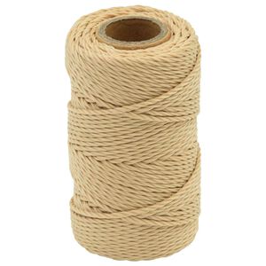 vidaXL Multipurpose Utility Rope 2 mm 25 m Natural PP 27 kg Max Load