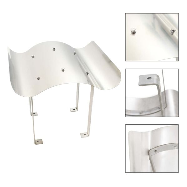 vidaXL Chimney Cowl Stainless Steel 40 x 40 x 36 cm