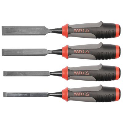 YATO 4 Piece Chisel Set for Wood