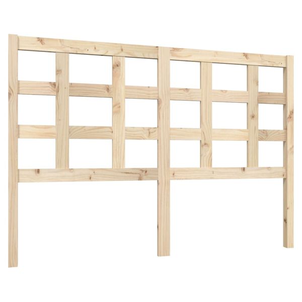 vidaXL Bed Headboard 140.5x4x100 cm Solid Wood Pine