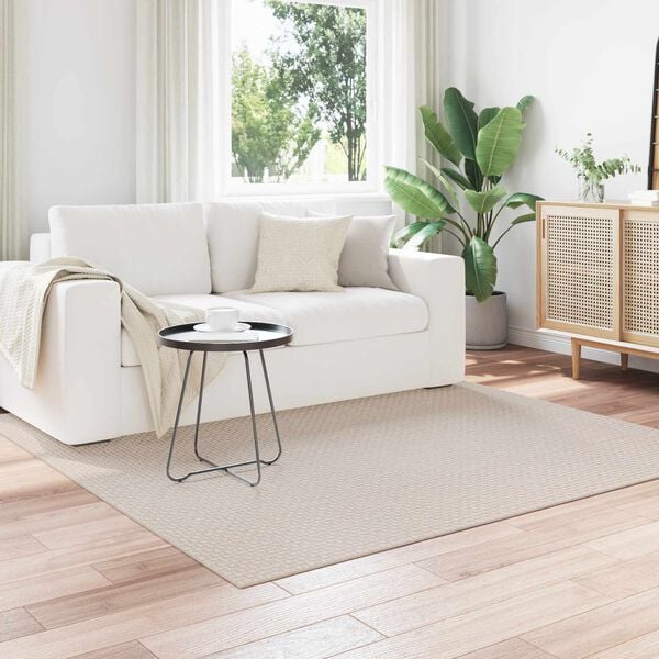 vidaXL Area Rugs Square Cream 200 x 200 cm