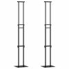 vidaXL Trade Show Displays 2 pcs Black 30 x 23.5 x 210 cm Steel