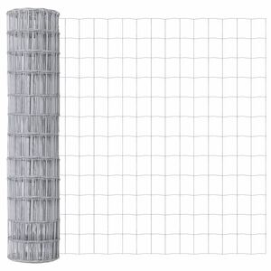 vidaXL Euro Fence Silver 1.2 x 10 m Hot dip galvanized iron