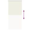 vidaXL Roller Blind Blackout Off White 95x230 cm Fabric Width 90.7 cm Polyester