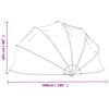vidaXL Pool Dome Round 406x203 cm PVC