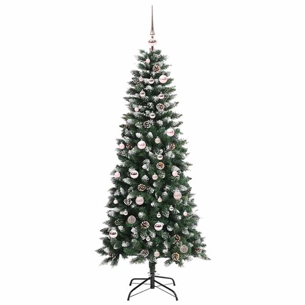 vidaXL Artificial Christmas Tree with 150 LEDs with Stand Green 150 cm