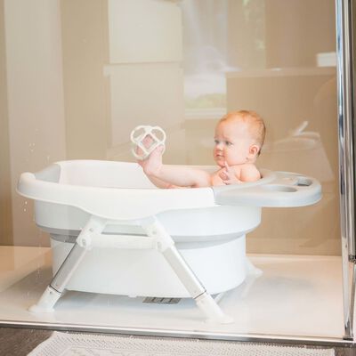 Bo Jungle B-Foldable Baby Shower Bath Grey and White