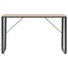 vidaXL Computer Desk Black and Oak 120x60x73 cm