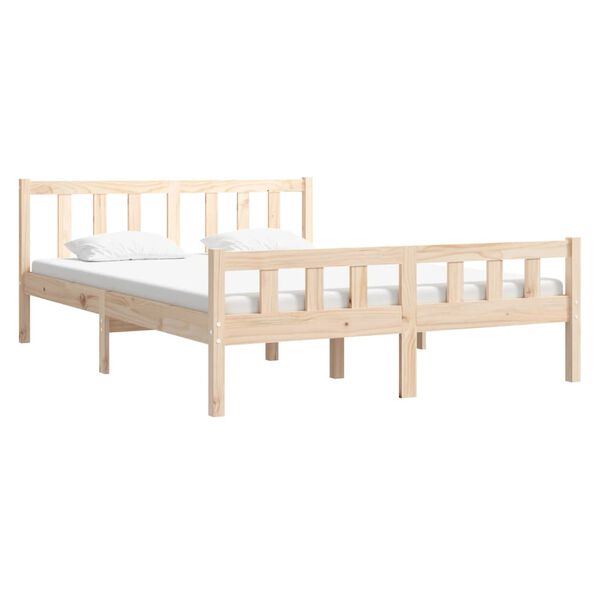 vidaXL Bed Frame without Mattress Solid Wood Small Double