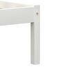 vidaXL Bed Frame without Mattress White Solid Pine Wood 160x200 cm