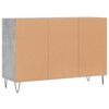 vidaXL Sideboard Concrete Grey 103.5x35x70 cm Engineered Wood