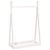 vidaXL Clothes Rack White 100x45x150 cm Solid Wood Pine