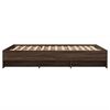 vidaXL Bed Frame without Mattress Brown Oak 120x200 cm Engineered Wood