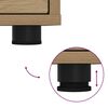 vidaXL Bedside Tables with Drawer 2 pcs Artisan Oak 30.5 x 30 x 43 cm