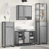 vidaXL Bathroom Cabinet Grey Sonoma 40 x 30 x 100 cm Engineered Wood