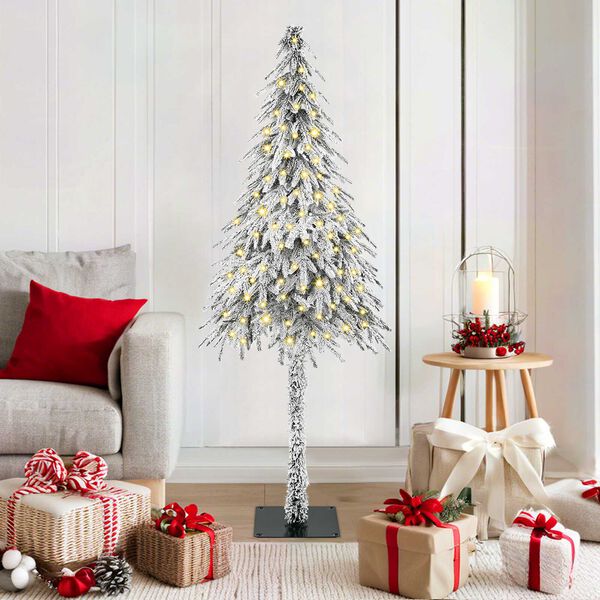 vidaXL Christmas Tree with 150 LEDs White 150 cm PE and Steel