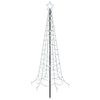 vidaXL LED Spiral Christmas Tree with Spike EKENAS 180 cm 220 LEDs