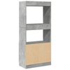 vidaXL Highboard Concrete Grey 63x33x140 cm Engineered Wood