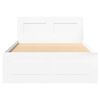 vidaXL Bed Frame with Headboard without Mattress White 90x200 cm