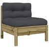 vidaXL 6 Piece Garden Sofa Set with Cushions Impregnated Wood Pine
