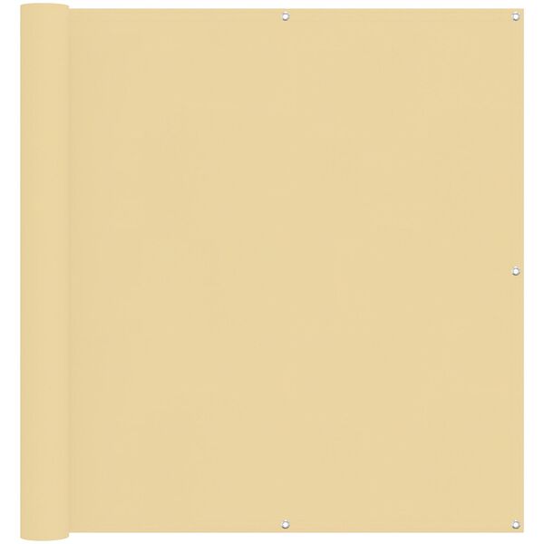 vidaXL Balcony Screen Sand 110 x 400 cm Oxford Fabric