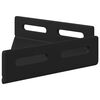 vidaXL Corner Bracket 2 pcs Black 138.5 x 50.5 x 16 mm Iron