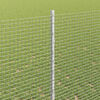 vidaXL Fence with Post Silver 1.4 x 50 m Steel