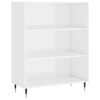vidaXL Bookcase High Gloss White 69.5x32.5x90 cm Engineered Wood