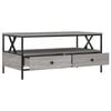 vidaXL Coffee Table Grey Sonoma 100x51x45 cm Engineered Wood