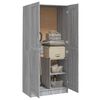 vidaXL Wardrobe Grey Sonoma 82.5x51.5x180 cm Engineered Wood