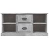 vidaXL TV Cabinet Concrete Grey 99.5x35.5x48 cm Engineered Wood