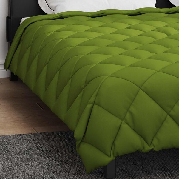 vidaXL Winter Duvet Green 220 x 260 cm Microfiber