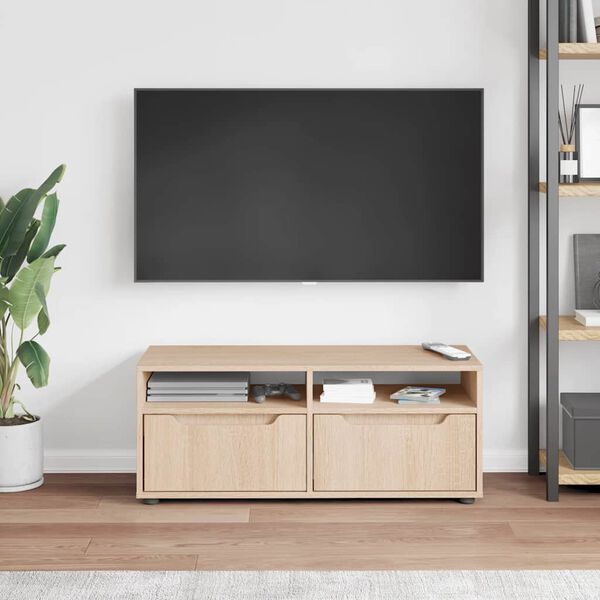 vidaXL TV Cabinet VISNES Sonoma Oak 100x40x38 cm Engineered Wood