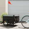vidaXL Bike Trailer Black and Grey 45 kg Iron