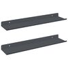 vidaXL Floating Shelf 2 pcs Anthracite 40 x 8.5 x 2.5 cm Steel