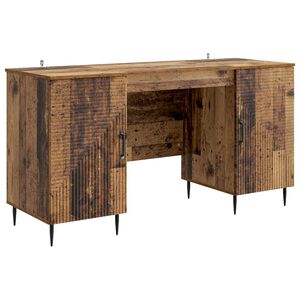 vidaXL Desk Old Wood 142.5 x 50 x 75 cm Engineered Wood