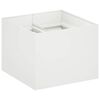 vidaXL Garden Planter White 80 x 80 x 60 cm Cold-rolled Steel