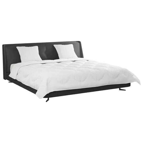 vidaXL Duvet Set with Pillow 3 pcs White Microfiber and Down Feather