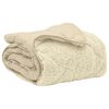 vidaXL Full Year Duvet Cream 135 x 220 cm Microfiber and Teddy fleece